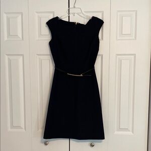 Tory Burch Navy Dress with Belt